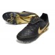 Chaussure de Foot Nike Tiempo Maestro Elite FG Neuf Noir Or