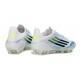 Crampons de Football adidas F50 Elite FG Blanc Bleu Noir