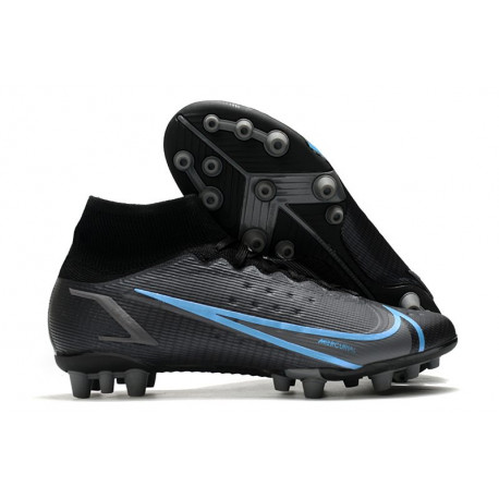 Nike Mercurial Superfly 8 Elite Synthetique AG Noir Gris Acier