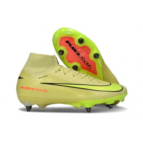 Nike Air Zoom Mercurial Superfly X Elite SG Limelight Volt Hyper Cramoisi