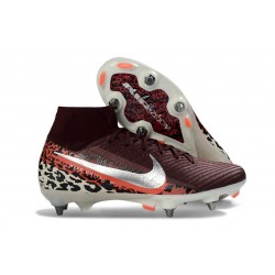 Nike Air Zoom Mercurial Superfly X Elite SG Bordeaux Imprimé Léopard