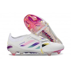 Crampon Adidas Predator 26 Elite FT FG Blanc Rose