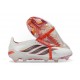 Crampon Adidas Predator 26 Elite FT FG Blanc Rouge Noir