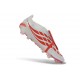 Crampon Adidas Predator 26 Elite FT FG Blanc Rouge Noir