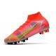 Nike Mercurial Superfly 8 Elite Synthetique AG Rubis Argent Metallique