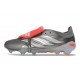 Crampon Adidas Predator 26 Elite FT FG Fer Mét. Blanc Ftwr Rouge Lucide
