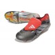 Crampon Adidas Predator 26 Elite FT FG Fer Mét. Blanc Ftwr Rouge Lucide