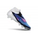 Nike Crampons Phantom 6 Elite High FG Bleu Rapide Rose Explosif Blanc