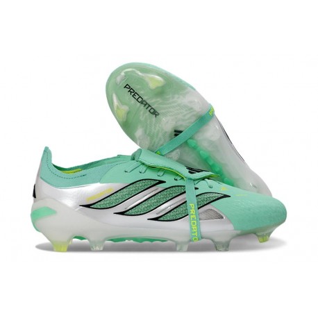 Crampon Adidas Predator 26 Elite FT FG Vert Argent