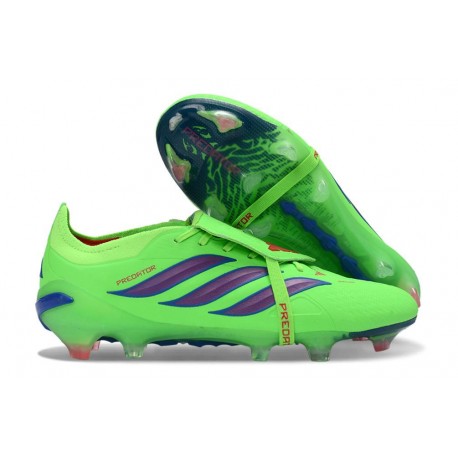 Crampon Adidas Predator 26 Elite FT FG Vert Violet