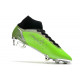 Chaussures Nike Mercurial Superfly 8 Élite FG Vert Argent Noir