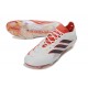 Chaussures Adidas Predator Elite L FG Blanc Noir Rouge