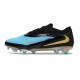 Chaussures Nike Phantom 6 Elite Low FG Bleu Noir Or
