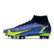 Nike Mercurial Superfly 8 Elite Synthetique AG Sapphire Volt Bleu