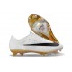 Chaussures de Foot Nike Mercurial Vapor 17 Elite FG Blanc Noir Or