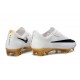 Chaussures de Foot Nike Mercurial Vapor 17 Elite FG Blanc Noir Or