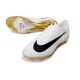 Chaussures de Foot Nike Mercurial Vapor 17 Elite FG Blanc Noir Or