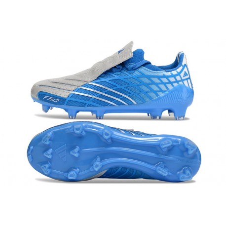 adidas F50 Elite FG Spider Nouveaux Bleu Argent
