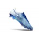 Chaussures de Foot Nike Mercurial Vapor 17 Elite FG Bleu Blanc Argent