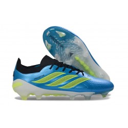 Chaussures Adidas Predator Elite L FG Bleu Électrique Vert