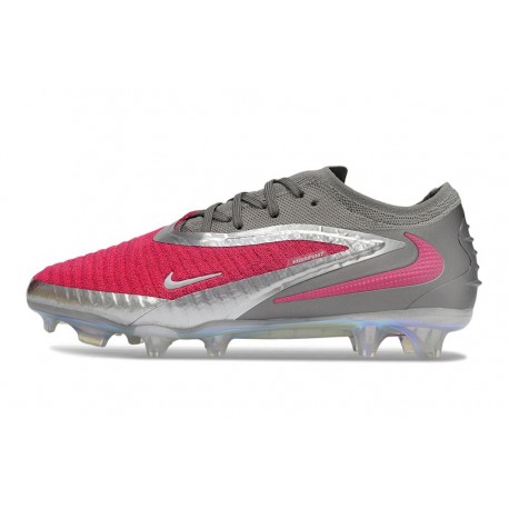 Chaussures Nike Phantom 6 Elite Low FG Rose Argent Gris