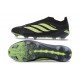Crampons de Foot Adidas Predator Elite LL FG Noir Vert Citron