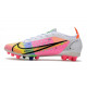 Chaussures de football Nike Mercurial Vapor 14 Élite AG Blanc Rose