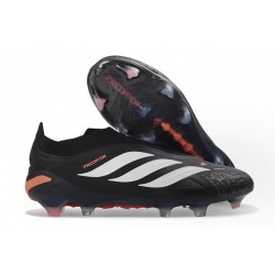 Crampons de Foot Adidas Predator Elite LL FG Noir Blanc
