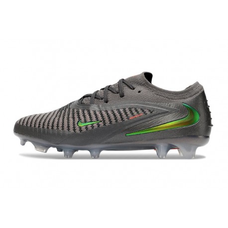 Chaussures Nike Phantom 6 Elite Low FG Gris Vert