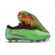 Chaussures Nike Phantom 6 Elite Low FG Vert Or