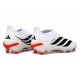 Crampons de Foot Adidas Predator Elite LL FG Blanc Noir Rouge