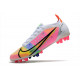 Chaussures de football Nike Mercurial Vapor 14 Élite AG Blanc Rose