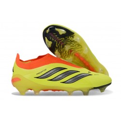 Crampons de Foot Adidas Predator Elite LL FG Jaune Noir Orange