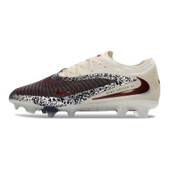 Chaussures Nike Phantom 6 Elite Low FG Rouge Blanc Noir