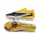 Chaussures Nike Phantom 6 Elite Low FG Noir Jaune Argent