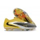 Chaussures Nike Phantom 6 Elite Low FG Noir Jaune Argent
