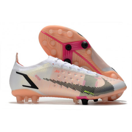 Chaussures Nike Mercurial Vapor 14 Élite AG Blanc Noir Carmin Rose
