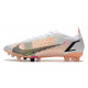 Chaussures Nike Mercurial Vapor 14 Élite AG Blanc Noir Carmin Rose