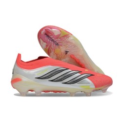 Crampons de Foot Adidas Predator Elite LL FG Rouge Blanc Noir