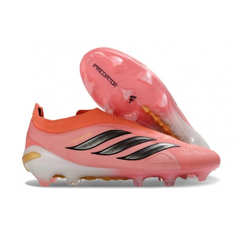Crampons de Foot Adidas Predator Elite LL FG Rose Noir