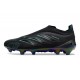 Chaussure Adidas Predator Elite Laceless FG Noir Bleu