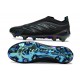 Chaussure Adidas Predator Elite Laceless FG Noir Bleu