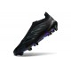 Chaussure Adidas Predator Elite Laceless FG Noir Bleu