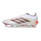 Chaussure Adidas Predator Elite Laceless FG Blanc Rouge Noir
