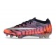 Crampons Nike Air Zoom Mercurial Vapor XVII Elite FG Orange Noir Argent