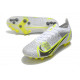Nike Mercurial Vapor 14 Élite AG Silver Safari - Blanc Noir Jaune Fluo