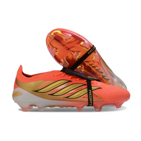 Crampon Adidas Predator 26 Elite FT FG Orange Or Noir