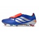 Crampon Adidas Predator 26 Elite FT FG Bleu Argent Rouge