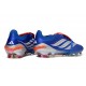 Crampon Adidas Predator 26 Elite FT FG Bleu Argent Rouge