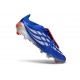 Crampon Adidas Predator 26 Elite FT FG Bleu Argent Rouge